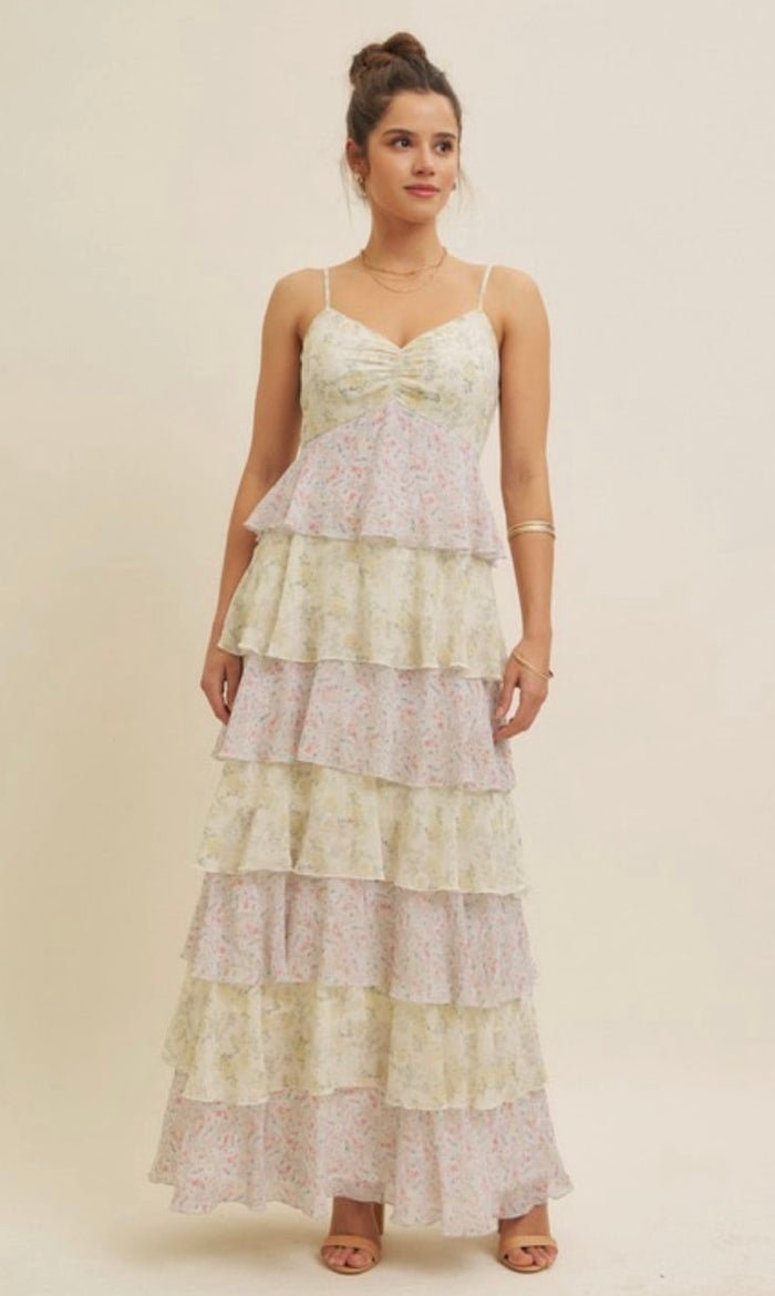 Vestido maxi olanes Flowers