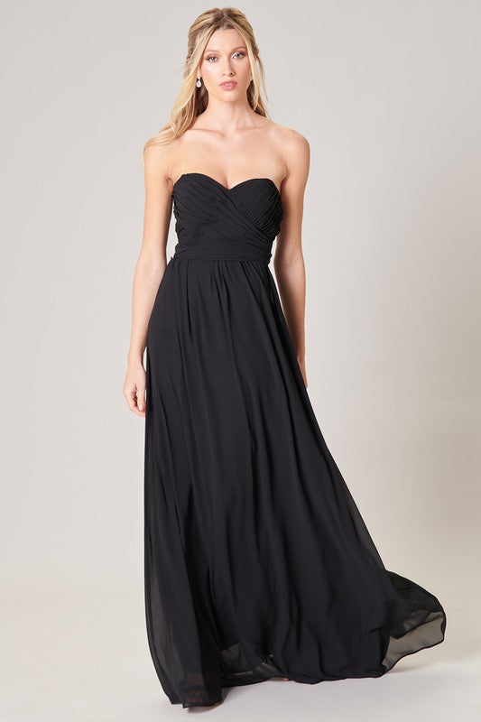 Vestido Strapless de Vuelitos Negro – Dresscode502