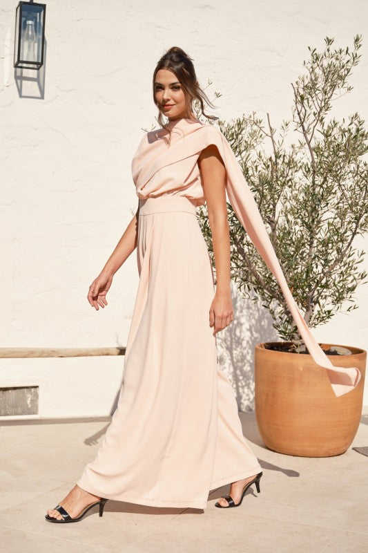 Jumpsuit con volado Peach