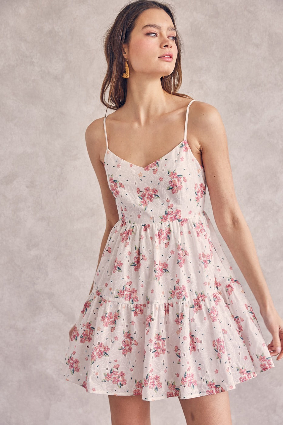 Vestido corto floral