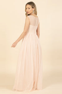 Vestido maxi de tul Blush