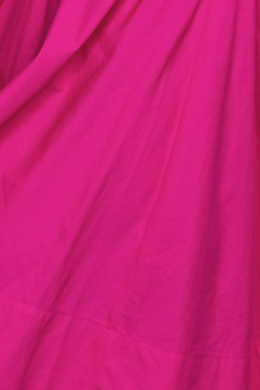 Vestido corto fucsia