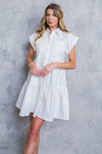 Vestido mezclilla blanco