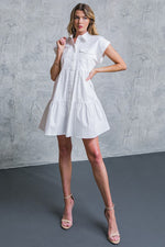Vestido mezclilla blanco