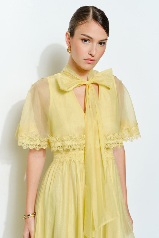 Vestido Bow Tie Lemon