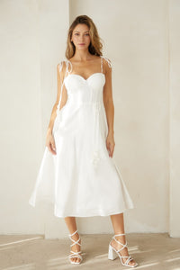 Vestido bustier blanco