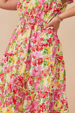 Vestido floral Red Mix