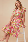 Vestido floral Red Mix