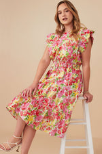 Vestido floral Red Mix