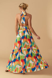 Vestido maxi escote en espalda