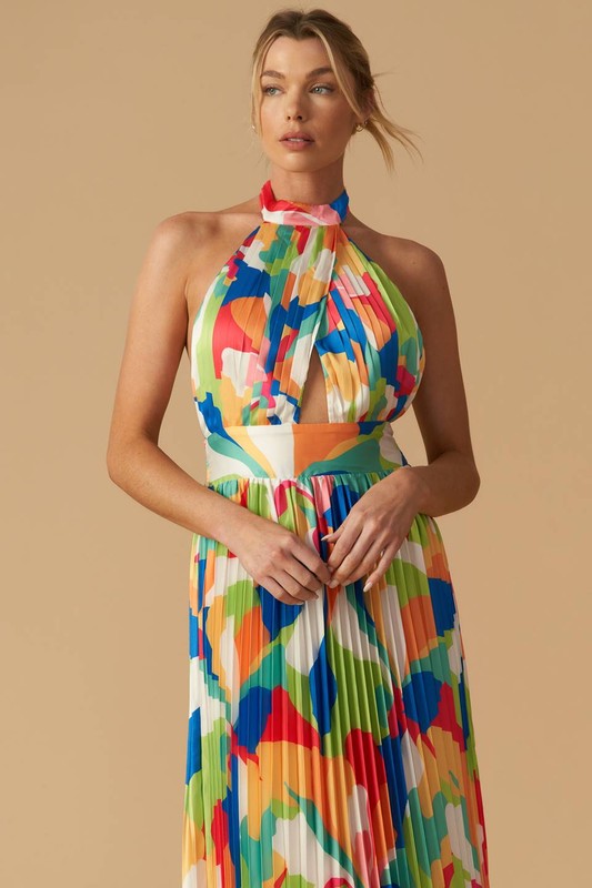 Vestido maxi escote en espalda