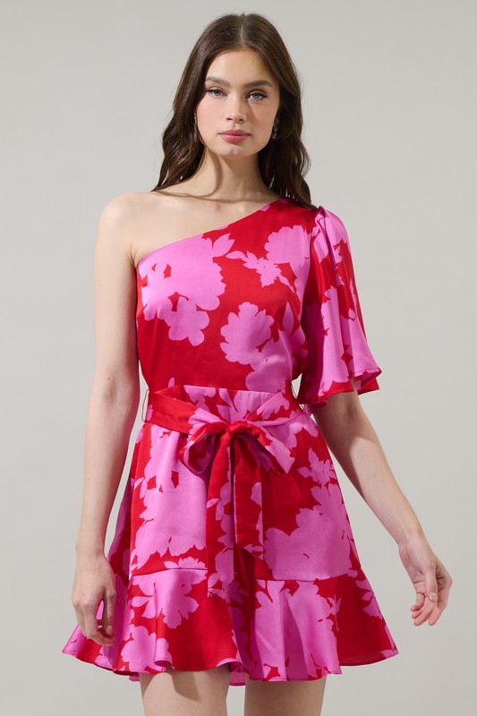 Vestido corto Cherry-Pink