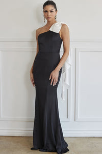 Vestido maxi moño blanco