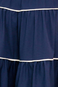 Vestido off shoulder azul