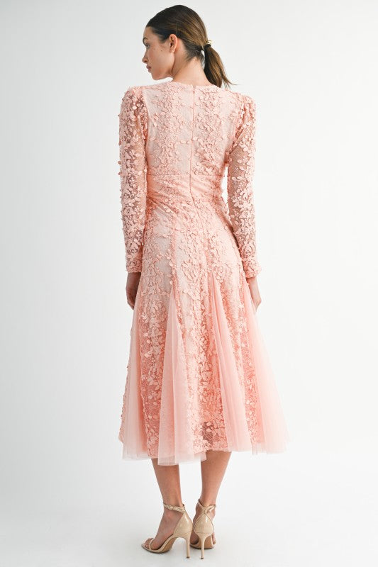 Vestido apricot
