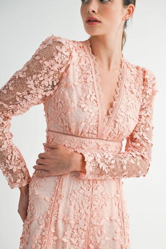 Vestido apricot