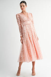 Vestido apricot