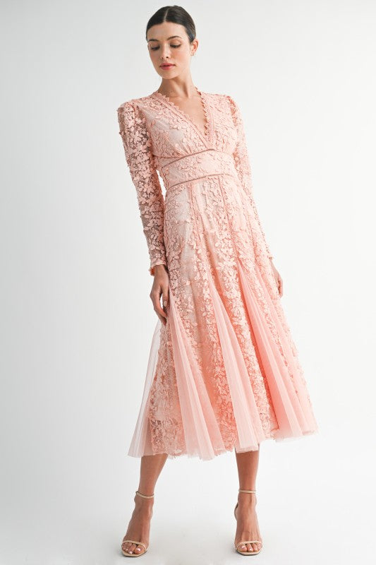 Vestido apricot