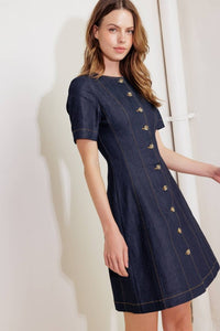 Vestido corto mezclilla