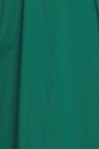 Vestido midi verde con escote corazón