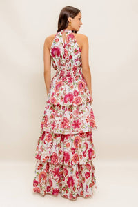 Vestido maxi Ivory-red