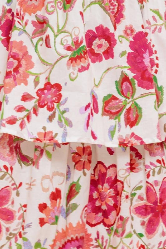 Vestido maxi Ivory-red