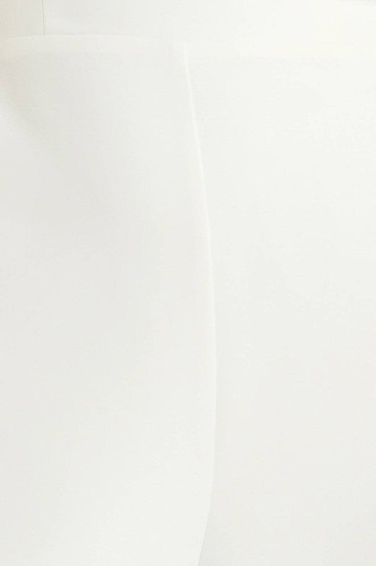 Jumpsuit con tirantes y pierna ancha Blanco