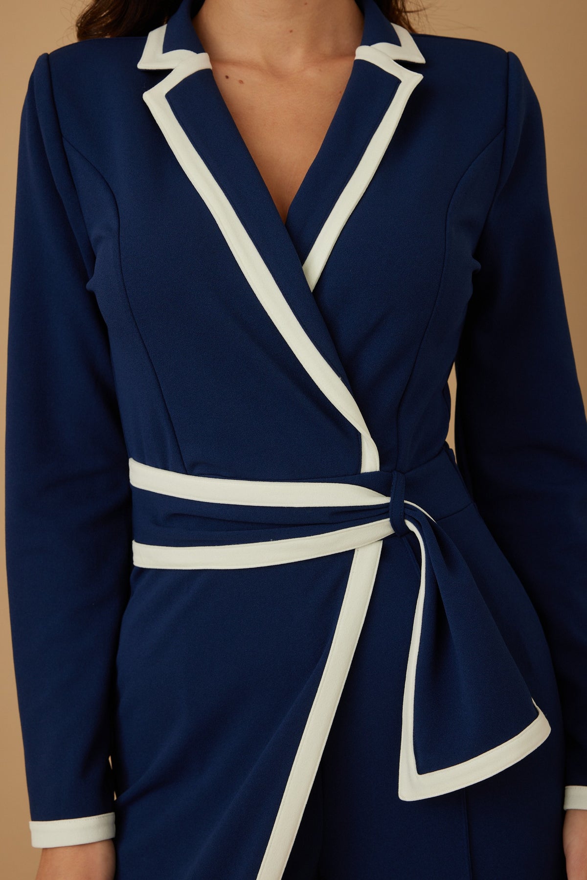 Jumpsuit Navy and white