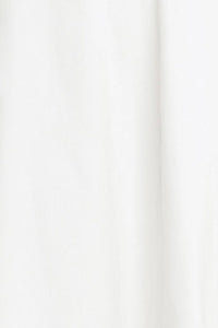 Vestido midi blanco con escote corazón