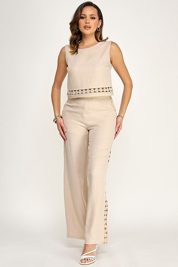 Set pantalón y top