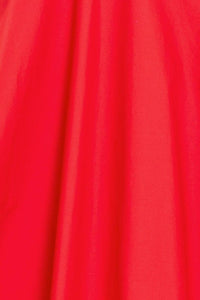 Vestido midi rojo 100% algodón