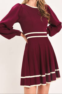 Vestido corto vino