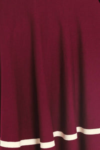 Vestido corto vino Plus