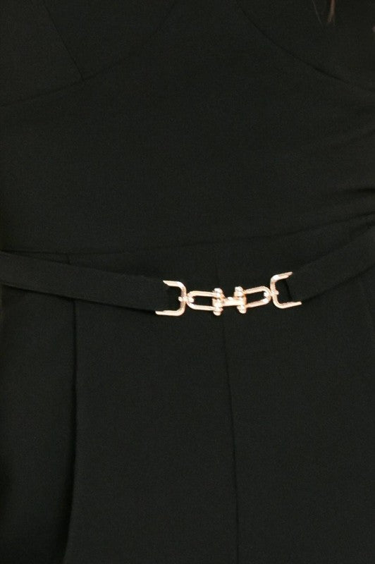 Romper negro con cinturón