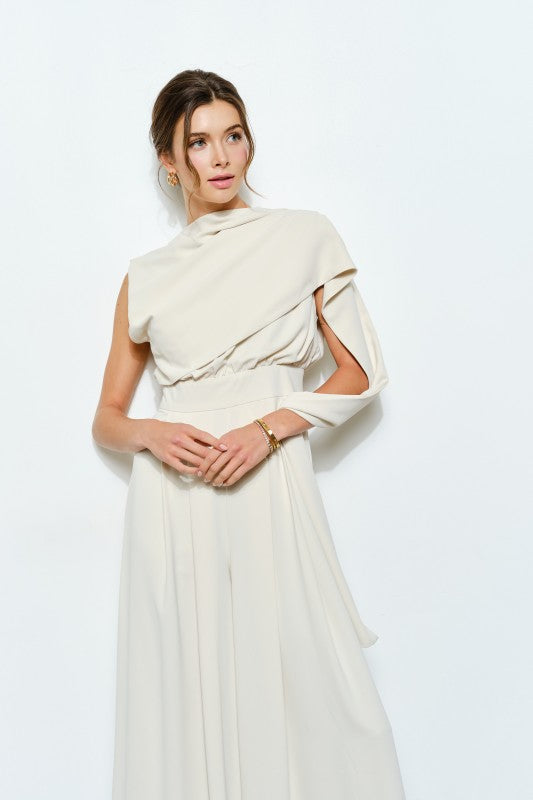 Jumpsuit volado ivory