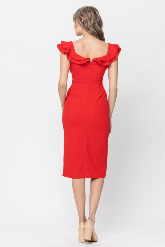 Vestido midi tomato
