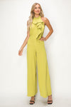 Jumpsuit ruffled verde