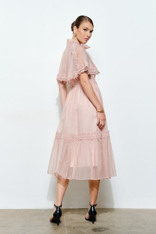 Vestido Bow Tie Blush