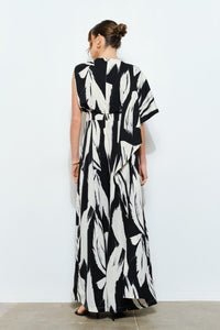 Jumpsuit estampado negro y blanco