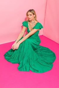 Vestido maxi Green