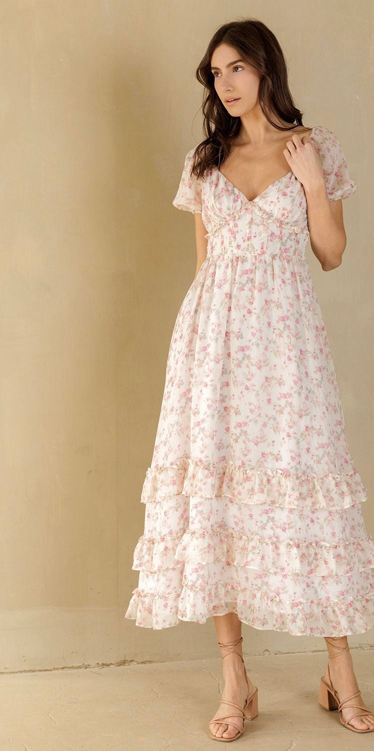 Vestido midi romantic