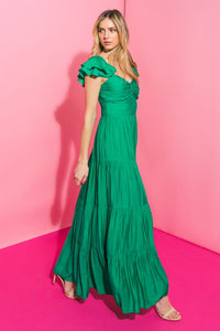 Vestido maxi Green