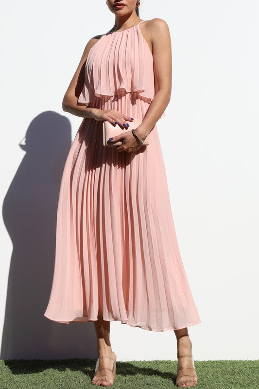 Vestido midi pink