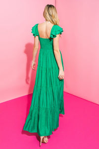 Vestido maxi Green