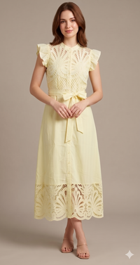 Vestido midi lima