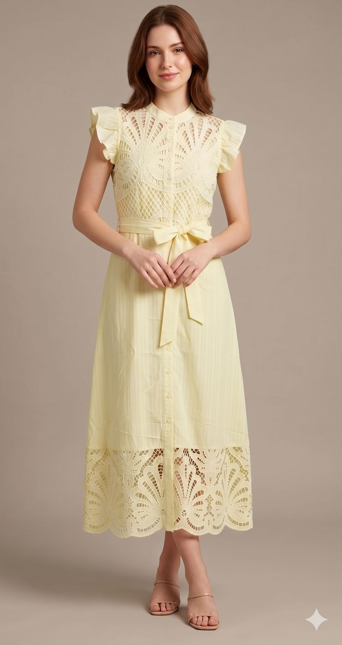 Vestido midi lima
