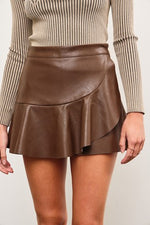 Falda short cocoa