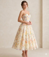 Vestido yellow romantic