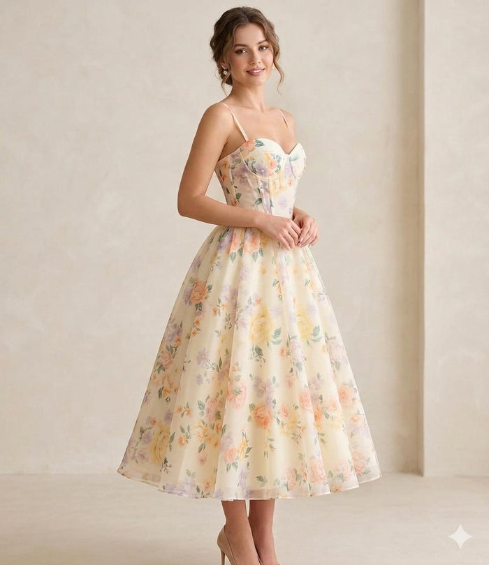Vestido yellow romantic