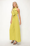 Jumpsuit ruffled verde